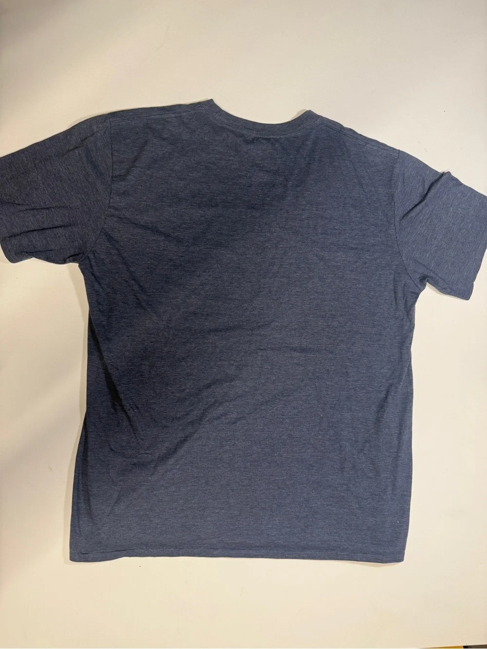 The North Face Men’s Short Sleeve Logo Tee - Navy Heather with Light Gray Logo